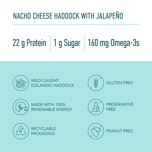 Nacho Cheese Haddock with Jalapeño Crunchy Fish Bites